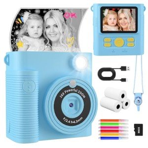 CKATE Kids Instant Print Camera - Sky Blue