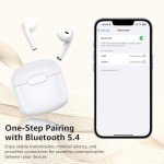 Bluetooth Wireless Earbuds with Noise Cancelling Mic