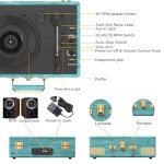 Bluetooth Vinyl Record Player with Built-in Speakers