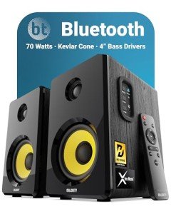 Bluetooth HiFi Bookshelf Speakers with Remote Control