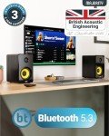 Bluetooth HiFi Bookshelf Speakers with Remote Control