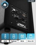 Bluetooth HiFi Bookshelf Speakers with Remote Control