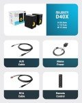 Bluetooth HiFi Bookshelf Speakers with Remote Control