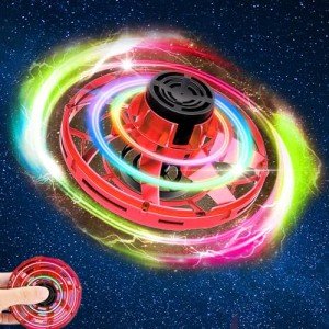 Red Mini Drone Flying Fidget Spinner Gadget