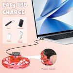 Red Mini Drone Flying Fidget Spinner Gadget