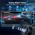 Miofive 4K Dash Cam with WiFi & Night Vision