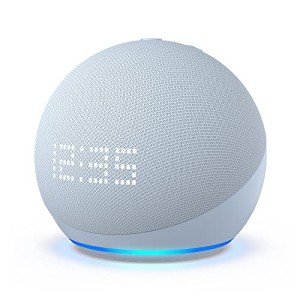 Echo Dot (5th Gen) with Clock - Cloud Blue