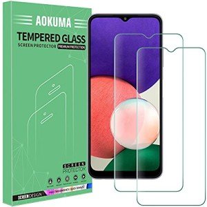 AOKUMA Tempered Glass Screen Protector for Galaxy A22