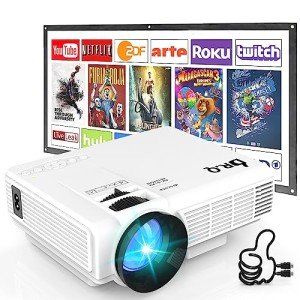 Upgraded Mini Projector 1080P for Home & Outdoor