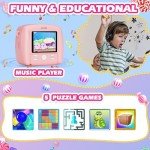 Pink Instant Print Kids Camera with Accessories