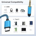 USB C to 3.5mm Audio Adapter Cable (1M)