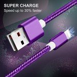6-Pack Braided Lightning Charger Cables for iPhone
