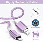 6-Pack Braided Lightning Charger Cables for iPhone