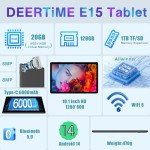 2025 10-Inch Android 14 Tablet with Keyboard & Mouse