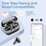 Wireless Bluetooth 5.3 Earbuds with Deep Bass