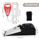 Portable Door Lock & Alarm with Dual Protection