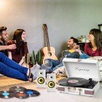Bluetooth Vinyl Record Player with Built-in Speakers