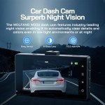 WOLFANG 2.5K Dual Dash Cam with Night Vision