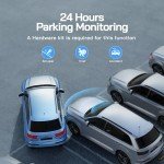 WOLFANG 2.5K Dual Dash Cam with Night Vision