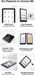 Meebook M6 E-Reader with Smart Light and Storage