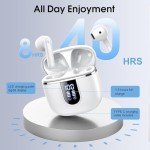 Bluetooth 5.4 Wireless Earbuds with Noise Cancelling