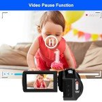 4K 48MP Vlogging Camcorder with Flip Screen