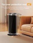 Oscillating Portable Electric Heater with Remote Control
