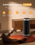 Oscillating Portable Electric Heater with Remote Control