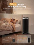 Oscillating Portable Electric Heater with Remote Control