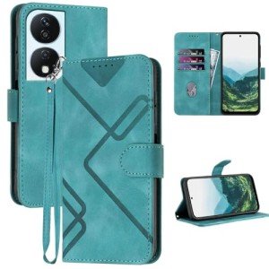 Honor 90/X7b Leather Wallet Case with Strap