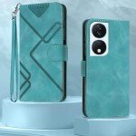 Honor 90/X7b Leather Wallet Case with Strap