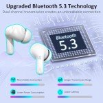 Bluetooth 5.3 Wireless Earbuds with ENC Mics