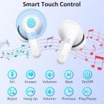Bluetooth 5.3 Wireless Earbuds with ENC Mics