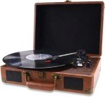 Vintage Bluetooth Turntable with Built-in Speakers