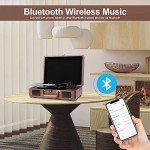 Vintage Bluetooth Turntable with Built-in Speakers