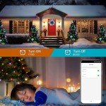 YOSION 65FT Smart RGB LED Christmas String Lights