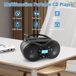 JOVELL Portable Boombox with Bluetooth and USB