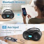 JOVELL Portable Boombox with Bluetooth and USB