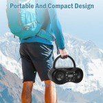 JOVELL Portable Boombox with Bluetooth and USB