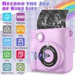 Instant Print Camera for Kids with Accessories