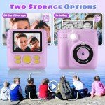 Instant Print Camera for Kids with Accessories