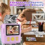 Instant Print Camera for Kids with Accessories