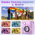 Instant Print Camera for Kids with Accessories