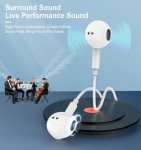 Wired In-Ear Headphones with Mic and Volume Control