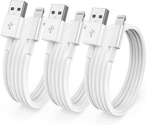 3-Pack 6ft Apple MFi Certified Charger Cables