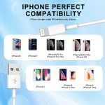 3-Pack 6ft Apple MFi Certified Charger Cables