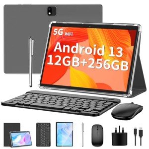 QDDQ Android 13 10-Inch 2-in-1 Tablet Bundle