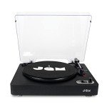 JAM Bluetooth Turntable with Dust Cover, Black
