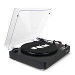 JAM Bluetooth Turntable with Dust Cover, Black
