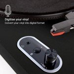 JAM Bluetooth Turntable with Dust Cover, Black